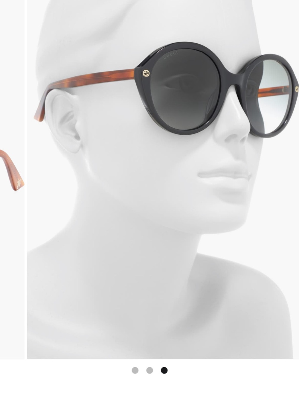 Gucci Round 55mm Sunglasses - Picture 3 of 12